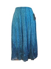 Cold Water Creek Aegean Mesh Skirt blue /black Size Meduim