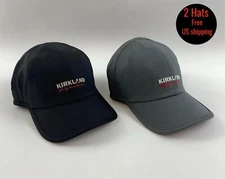 Kirkland Signature Logo Premium Costco Hat Moisture-Wicking Unisex Gray Black