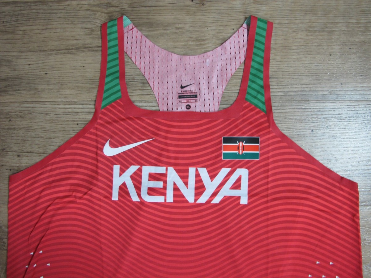 Nike Pro Elite Kenya Distance Singlet Track Field Marathon Run