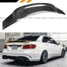 FOR 10-16 W212 E300 E350 E550 E63 AMG SEDAN RT STYLE CARBON FIBER TRUNK SPOILER
