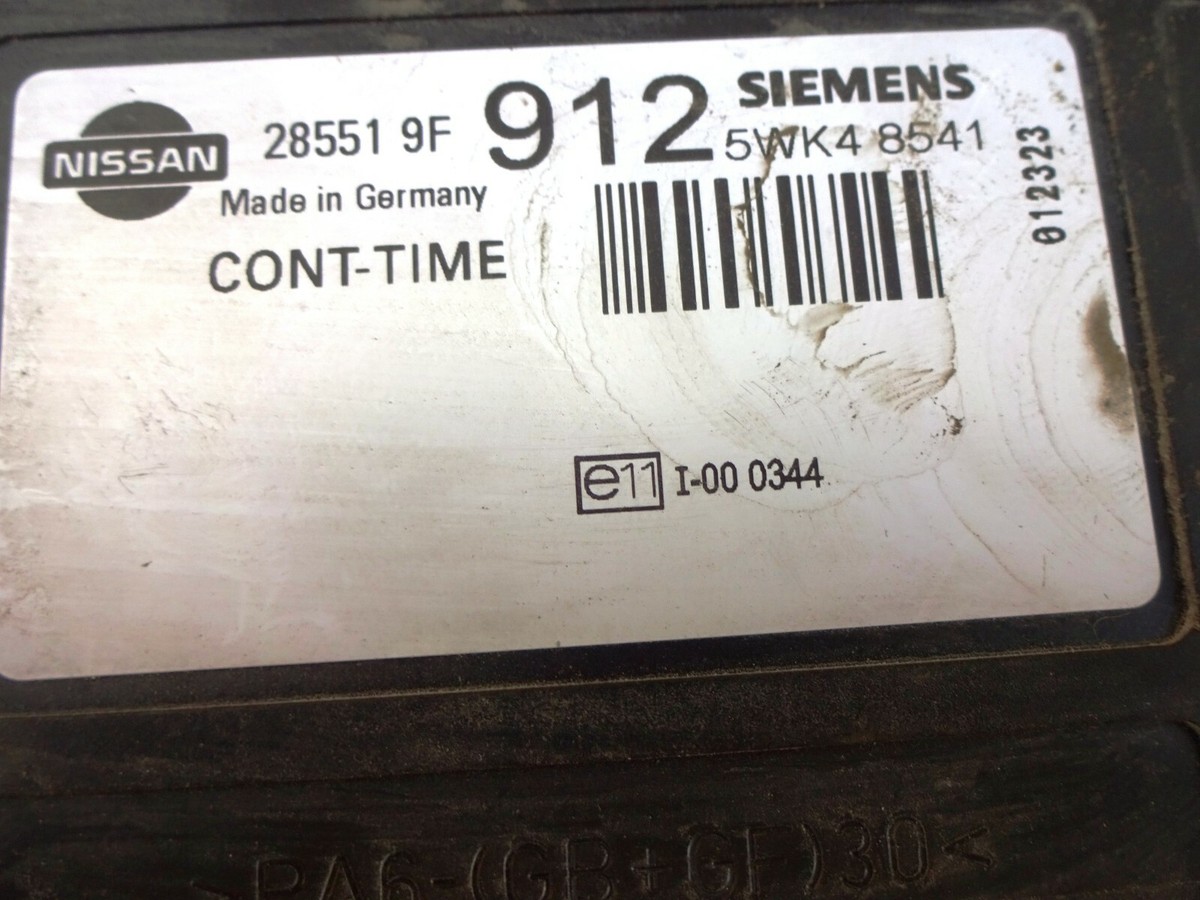 NISSAN PRIMERA P11 1999 01 QG16DE FUSES BOX 28551 9F912