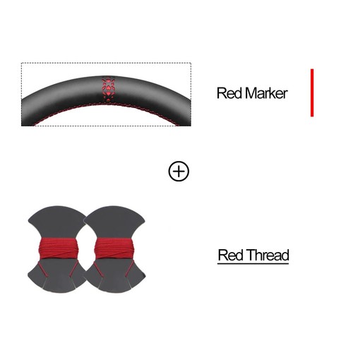 Black Leather Steering Wheel Cover Wrap for Nissan Skyline R34 GTR GT-R 200SX - Picture 26 of 26