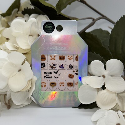 Dashing Diva Expressions 3D Holiday Nail Stickers - Squad Ghouls Halloween