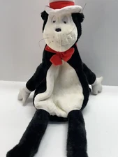 Vintage Cat In The Hat Full Body Plush Backpack Dr. Seuss Stuffed Animal Bag EXC