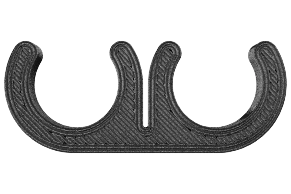 Separadores de cables de bujía de nailon negro de 2 cables de 10 mm - Juego de 4 Foto 2 de 4