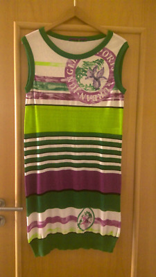 Marc Cain Sport Kleid Sommerkleid N5 M Mehrfarbig Ärmellos 22% Leinen