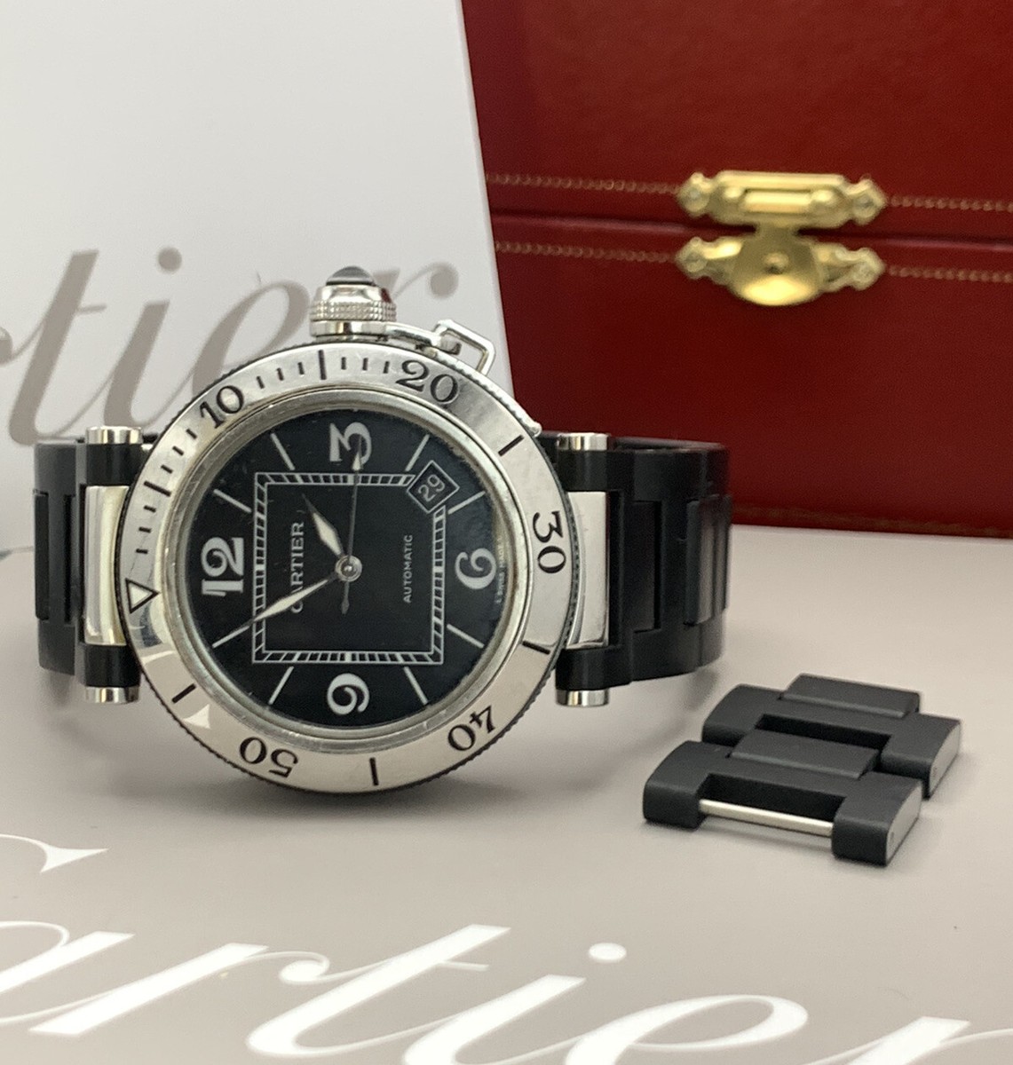 W31077u2 Cartier Pasha Seatimer Review Preowned Cartier Pascha