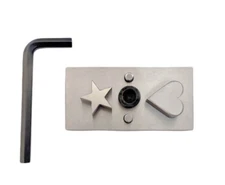 Heart & Star Shape Disc Cutter - Set of 2 Punches Different Shapes - Size: 25mm