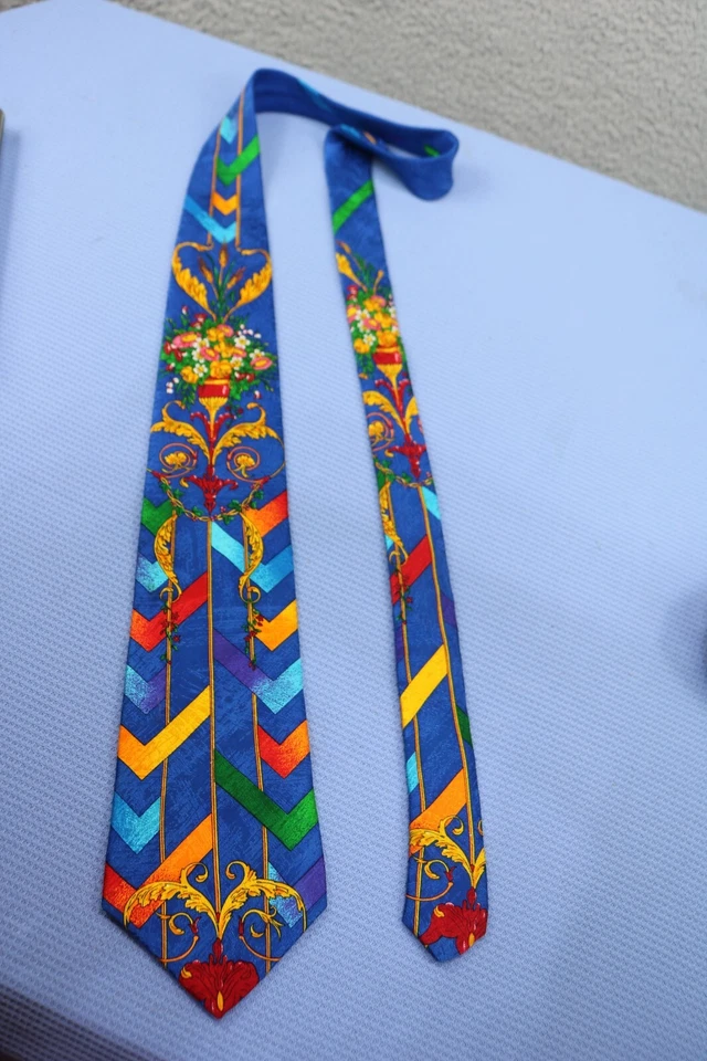 Corbata Rush Limbaugh para hombre - sin límites - floral - seda - EE. UU. Foto 3 de 4