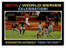 2020 Topps Heritage #334 Nationals Celebrate! WS
