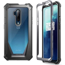 Poetic Shockproof Case For OnePlus 7T Pro Cover with Screen Protector Black