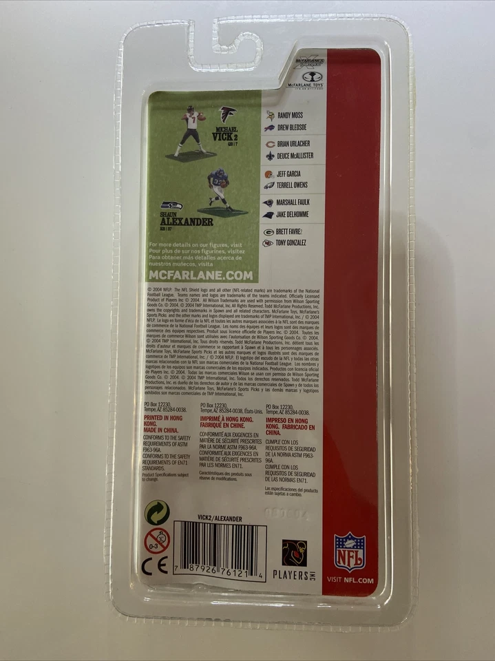 Alexander vs Vick Seahawks vs Falcons McFarlane Football Minis 2 Pack 3" Figures - Изображение 4 из 4