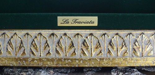 Noritake Figurine Porcelain La Traviata Opera Vintage Framed Art - Picture 5 of 8