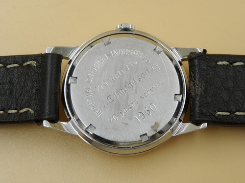 Vintage Stainless Steel 1950s Garrard Mechanical ICI presentation watch swiss - Picture 7 of 11