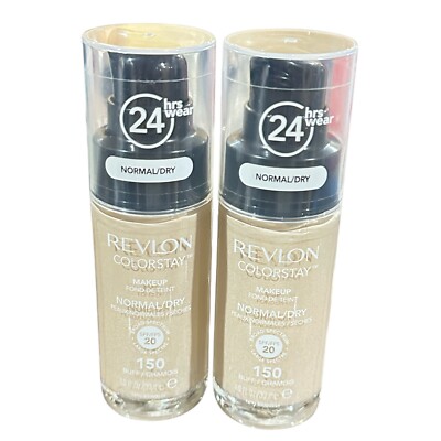 2 Revlon Colorstay Makeup Foundation Normal / Dry SPF 20 - 150 Buff 1 oz Sealed