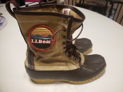 canvas bean boots