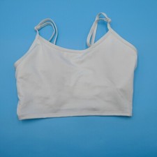 Victorias Secret Sports Bra XS White Ultimate Lightly Line Pullover Athletic New