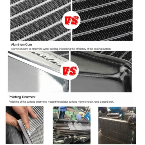 Aluminum 3Row Radiator For 1972~1986, 1977 Jeep CJ5 CJ6 CJ7 Scrambler 3.8L 4.2L Foto 3 de 4