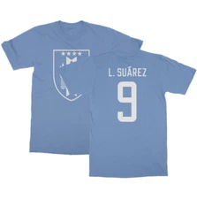 L.Suarez 9 Jersey Style - Uruguay Soccer Cup Fan Unisex T-Shirt