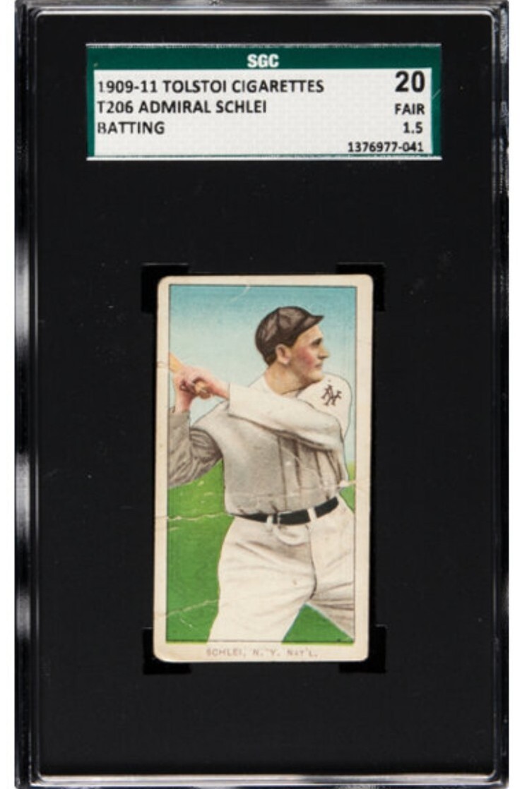 T206 TOLSTOI ADMIRAL SCHLEI BATTING SGC 20