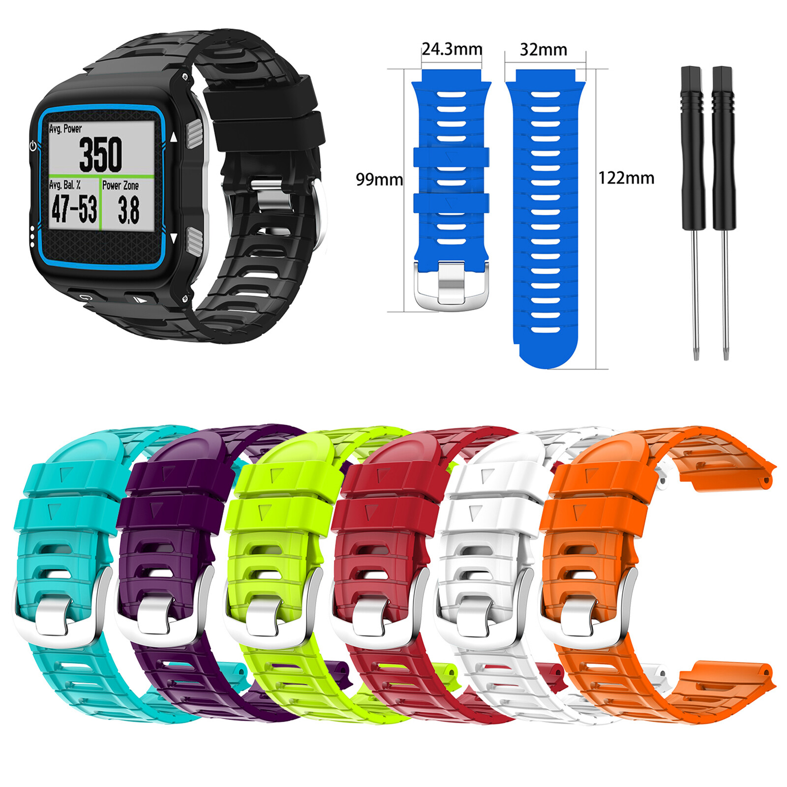 Silicone Watch Band Strap Belt + Tool for Garmin forerunner 920xt Smart  Watch