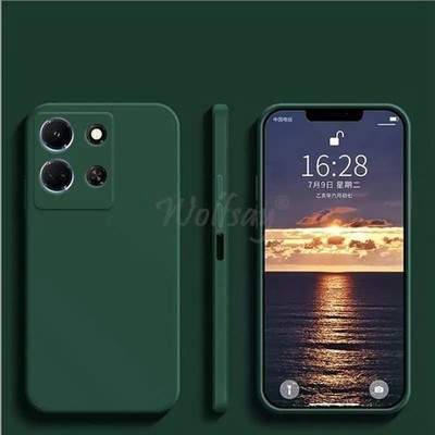 For Infinix Note 30 Case Liquid Silicone Plain Rubber Funda Protector Case Infin