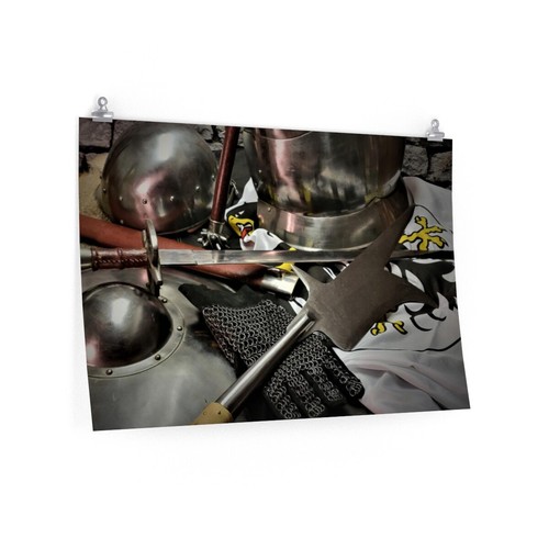 Póster renacentista hombre de armas espada arte pared impresión imagen 24x36 18x24 12x18 - Imagen 5 de 5