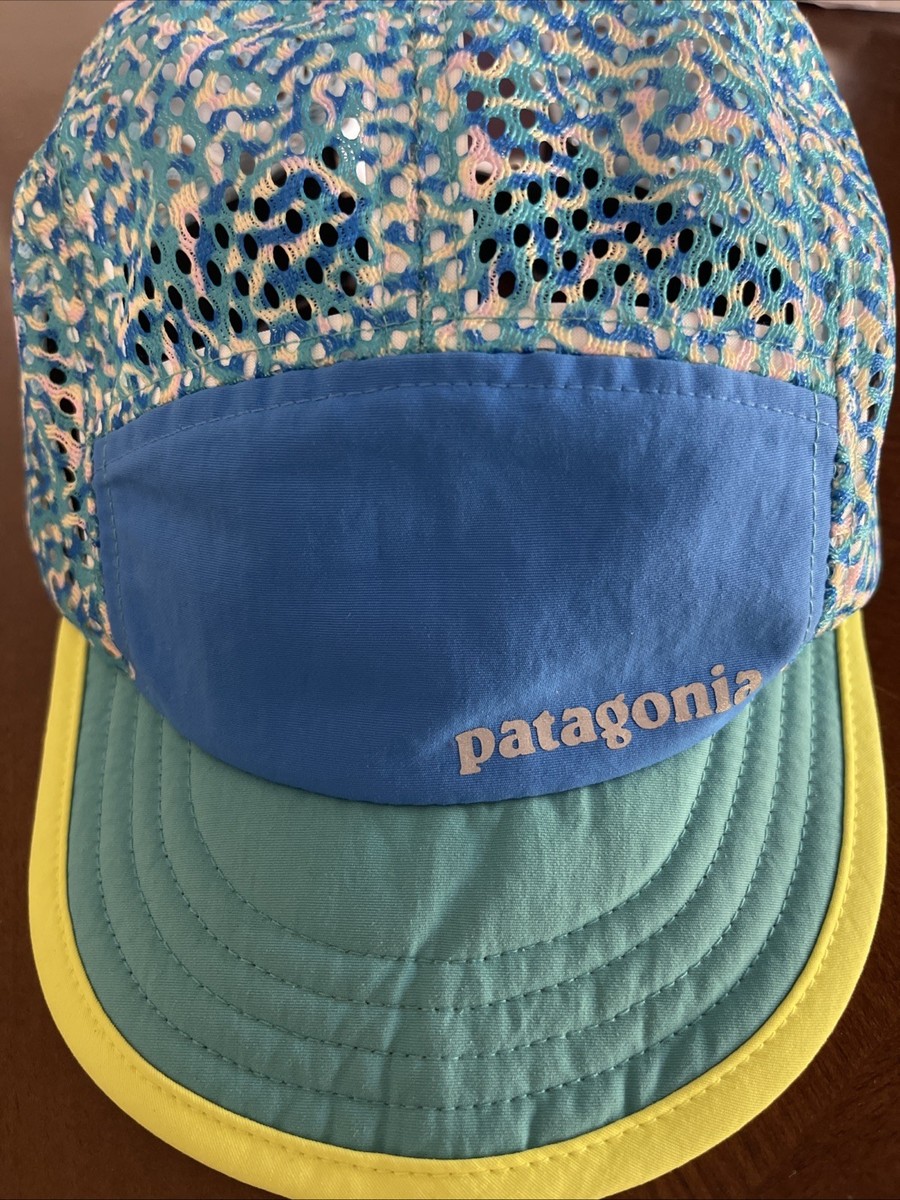 Patagonia Duckbill Cap Lightweight Running Cycling Mesh Cap Blue MSRP $40  NWT