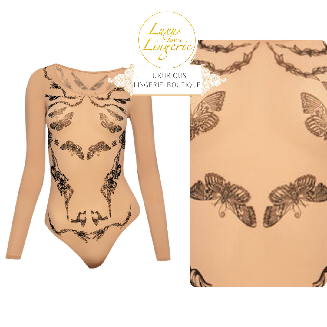 Olaf Hajek String Body By Wolford M Fairly Light Black Buenos Aires Transparent