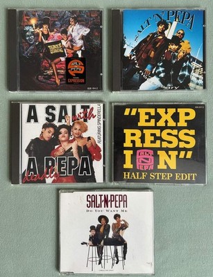 SALT N PEPA  - 5 x CD: 3 Album + 2 MAXI Single - 1988 - 1993 - Hip Hop Rap Dance