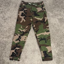Polo Ralph Lauren Pants Kids 14-16 Green Camo Jogger Fleece Drawstring Youth
