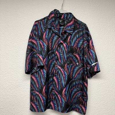 Nike Hemd M Hawaii Aloha Shirt Herren Kurzarm Freizeithemd Bunt Sport Urlaub Top