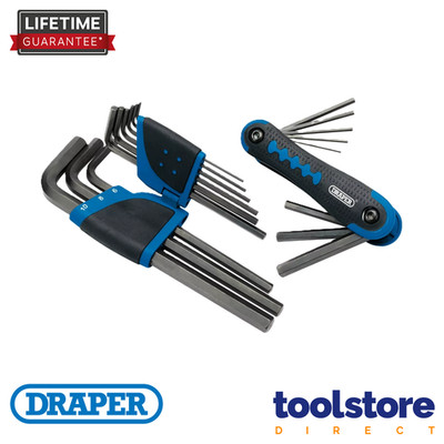 Draper 31144 17-teiliges Innensechskant Sechskantschlüssel-Set Garage Werkstatt Werkzeug