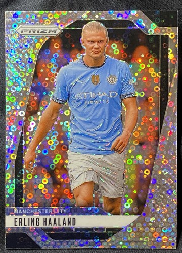 Erling Haaland 2024-25 Panini Prizm Premier League #9 Silver Disco NM/Mint (B)