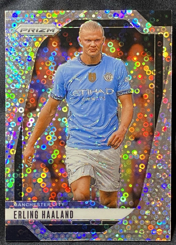 Erling Haaland 2024-25 Panini Prizm Premier League #9 Silver Disco NM/Mint (B)