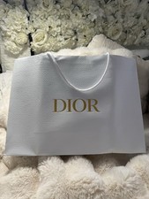 Brand New Pristine dior shopping gift bag 16x12x5  White