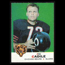 Jim Cadile Rookie #3 1969 Topps Chicago Bears Football Card NFL NM. rookie card picture