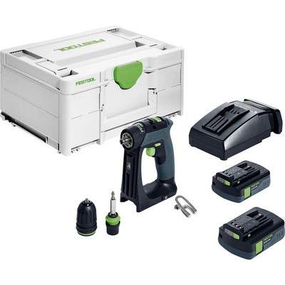 Festool Akku-Bohrschrauber CXS 18 C 3,0-Plus / 2x 3,0 Ah Akku + Ladegerät im Sys