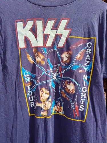 KISS CRAZY NIGHTS Tour 1988 Graphic T-SHIRT Men's Small VINTAGE Paul Stanley - Picture 2 of 6