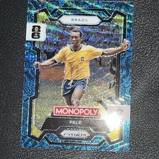 2026 Panini World Cup Monopoly Prizm Pele Blue Boardwalk Icons Prizm