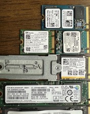 LOT OF 9 M.2 NVMe PCIe SSD Solid State Mixed Major Brands 2280 2242 2230