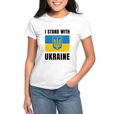 CafePress I Stand With Ukraine Women's T Shirt Women's T-Shirt 904371291