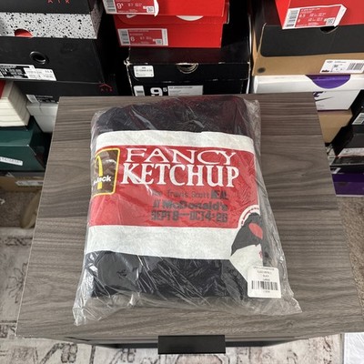 Travis Scott Fancy Ketchup Hoodie Size Large Black Cactus Jack Brand New
