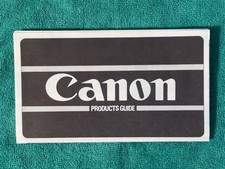 Early 80s Canon Product Guide, Still and Movie Cameras  Accessories, Near Mint