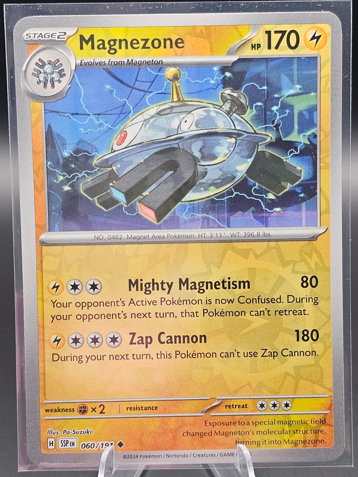 Magnezone Reverse holo 60/191 Surging Sparks Pokémon Card
