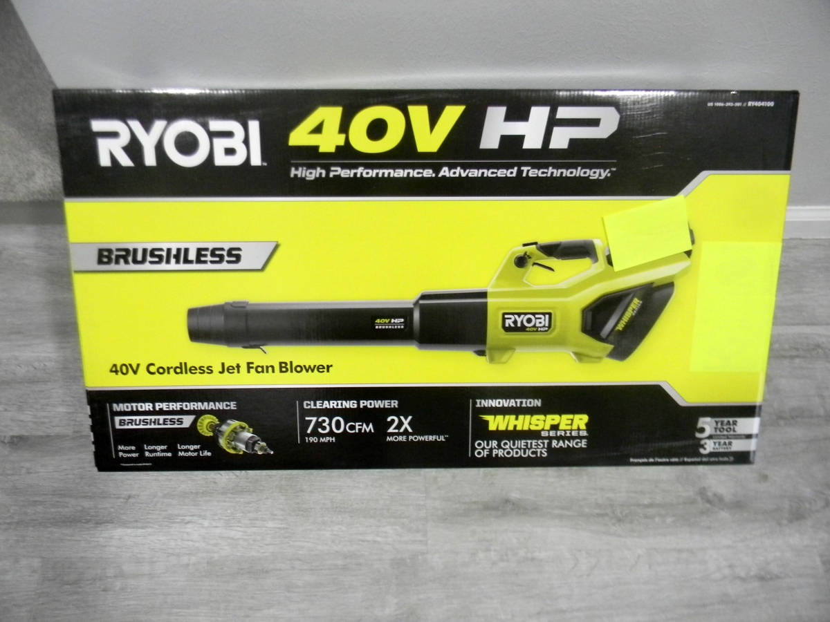 Ryobi RY404100VNM 40V Brushless Cordless Battery Jet Fan Leaf
