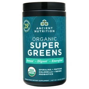 Ancient Nutrition Organic SuperGreens Powder Unflavored 200 grams