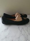Liz Claiborne Women's Selma Black Flats Gold Medallion Size 8 — photo 2