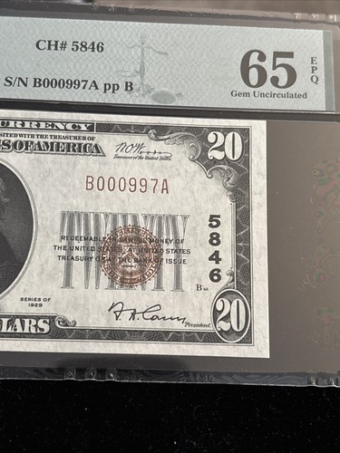 1929 $20 SUFFERN NATIONAL BANK & TRUST CO SUFFERN NY NATIONAL CURRENCY CH# 5846 - Picture 4 of 7