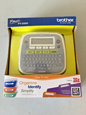 Brother P-Touch PT-D200 Label Maker Printer In Original Box Powers On No Manual